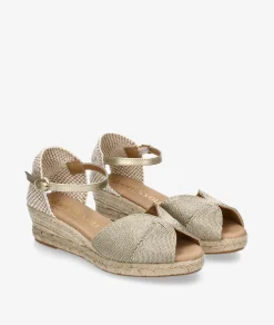 Alpargatas bloom&you AMBRETTA BAJA en oro