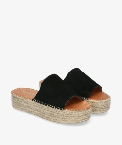 Alpargatas bloom&you DANDELION en serraje negro