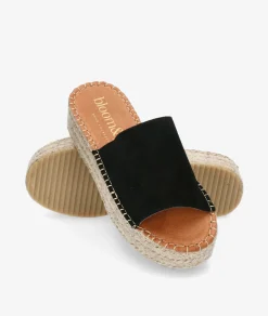 Alpargatas bloom&you DANDELION en serraje negro