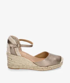 Alpargatas bloom&you KASTA en taupe metalizado