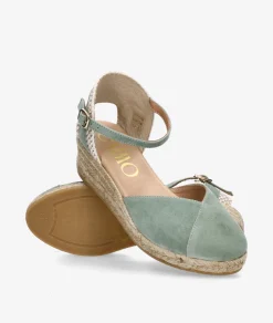 Alpargatas Gaimo COPITA en ante verde