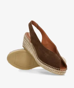 Alpargatas Viguera 2200 en serraje marrón