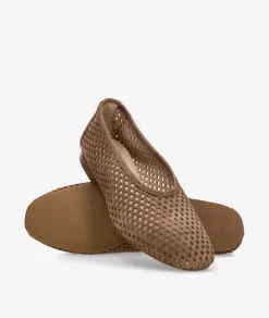 Bailarinas bloom&you FIORA en serraje marrón