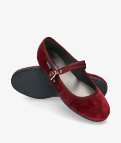 Bailarinas Victoria 104913 en BURDEOS TERCIOPELO