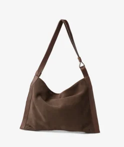 Bolso de piel Biba BEV1L en serraje marrón
