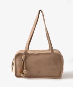 Bolso de piel Biba BLI1L BLAINE en serraje taupe
