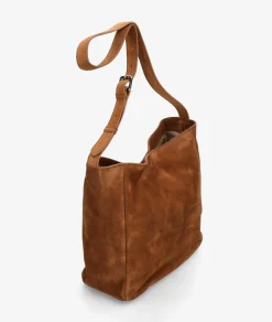 Bolso de piel BLOOM - CNP TEXAS en serraje cuero