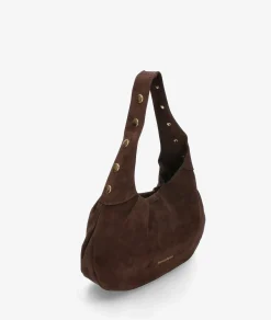 Bolso de piel bloom&you BLOOM TACHAS en serraje marrón