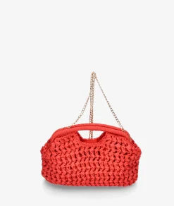 Bolso de rafia bloom&you BLOOM SOLEA en rojo