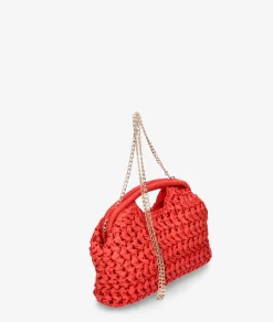 Bolso de rafia bloom&you BLOOM SOLEA en rojo