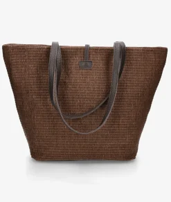 Bolso de rafia bloom&you IT BASKET en marrón