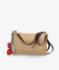 Bolso de rafia bloom&you MIST FOLDER en beige