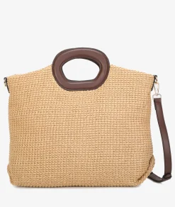 Bolso de rafia pabloochoa.shoes 20950 en camel