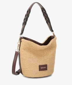 Bolso de rafia pabloochoa.shoes 20953 en camel