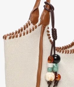 Bolso textil pabloochoa.shoes 21112 en beige
