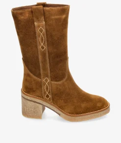 Botas Alpe 5238 en serraje cuero