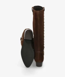 Botas bloom&you MALENA en serraje marrón