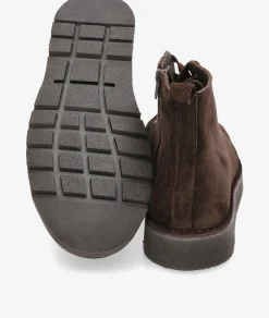 Botas Kénnebec 551 CREMALLERA en serraje marrón