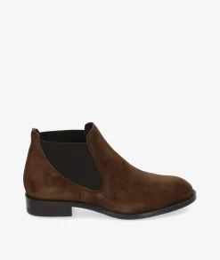 Botines Alpe 2646 en serraje marrón