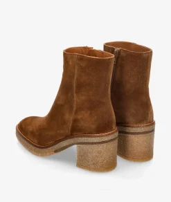 Botines Alpe 2626 en serraje cuero