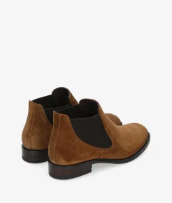 Botines Alpe 2646 en serraje cuero