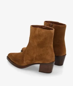 Botines Alpe 5538 en serraje cuero