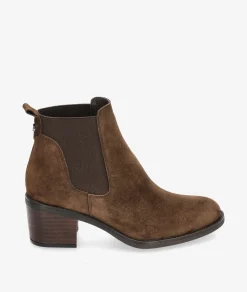 Botines Alpe 2202 en serraje marrón