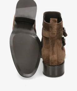 Botines Alpe 5187 en serraje marrón