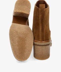 Botines Alpe 5239 en serraje cuero