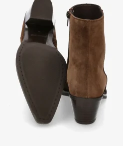 Botines Alpe 5538 en serraje marrón