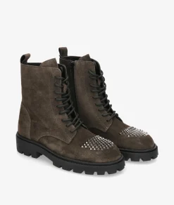 Botines Alpe 5307 en serraje gris