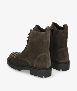 Botines Alpe 5307 en serraje gris