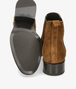 Botines Alpe 2349 en serraje cuero