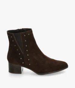 Botines bloom&you MEGAN en serraje marrón