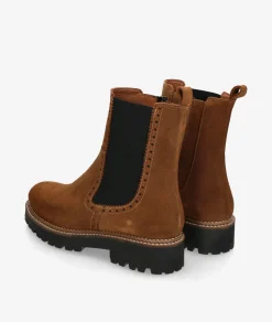 Botines Bryan 4328-R en serraje cuero