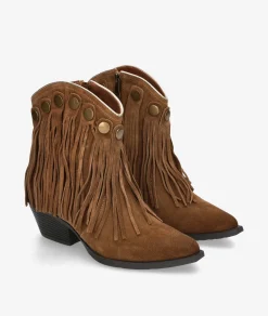 Botines EVA PARIS 29758 en serraje cuero