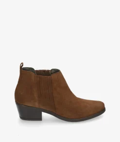 Botines Funny Lola 3450 en serraje cuero