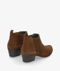 Botines Funny Lola 3450 en serraje cuero