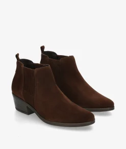 Botines Funny Lola 3450 en serraje marrón