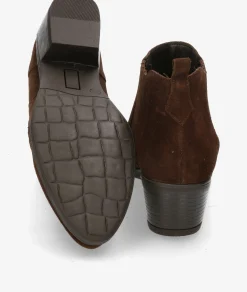 Botines Funny Lola 3450 en serraje marrón