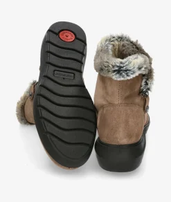 Botines Imac 856391 en serraje taupe