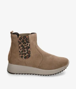 Botines Imac 858261 en serraje taupe