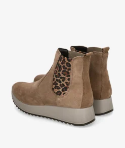 Botines Imac 858261 en serraje taupe