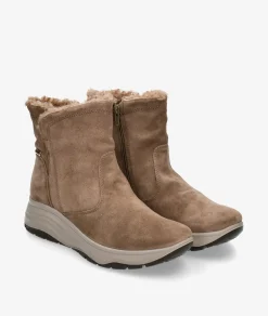 Botines Imac 856897 en serraje taupe