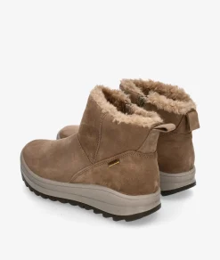 Botines Imac 859009 en serraje taupe