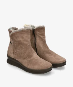 Botines Imac 856699 en serraje taupe