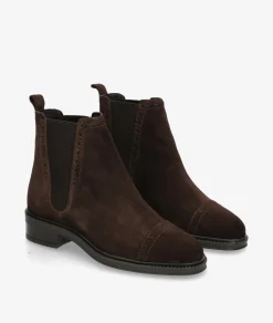 Botines LOL BERA 7236 en serraje marrón