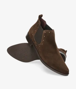 Botines pabloochoa.shoes 20035 en serraje marrón