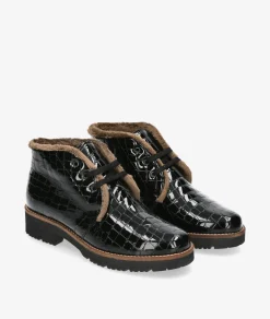 Botines Pitillos 10773 en charol negro