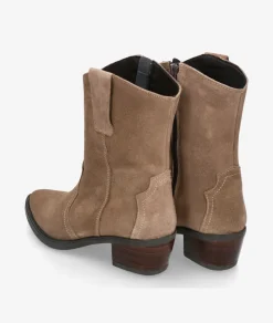 Botines Rhostock 13787 en serraje taupe